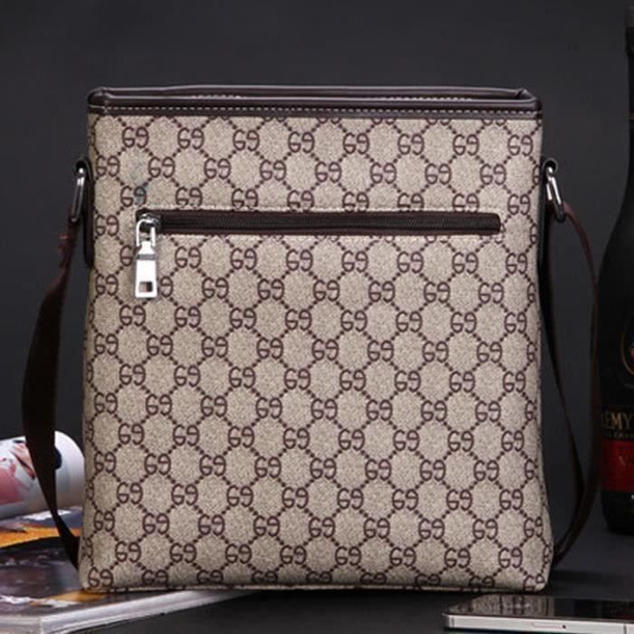 Biens professionnels Sac Bandouliere Sacoche Epaule Homme Messenger Sac Plaid Bag Lot of 2 Sac Marron Cdiscount Bagagerie Maroquinerie