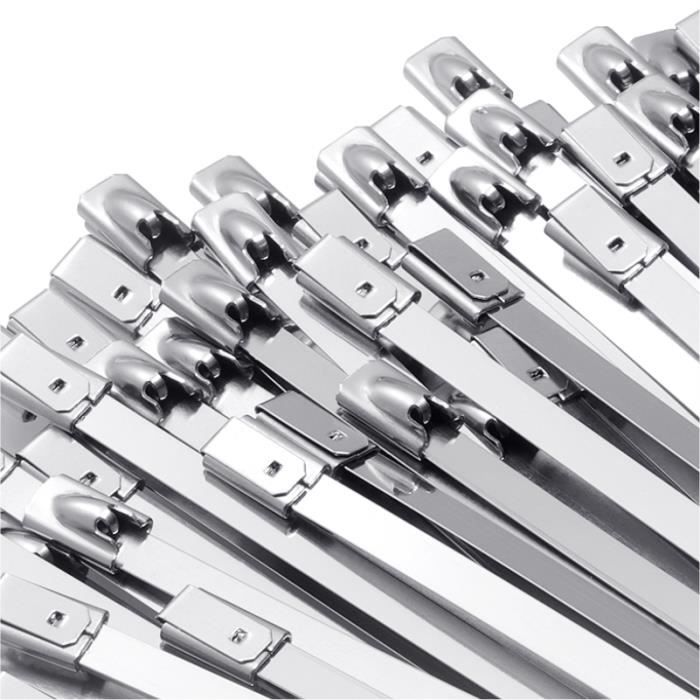 25 Attaches Câble Acier Inoxydable 8 Pouces – Sangle De Fixation Pour Fils