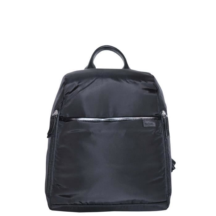 Sac à Dos Cuir KATANA Pour Ordinateur Portable - Réf. 69510, Noir, Compartiments Multiples, Neuf Avec étiquettes