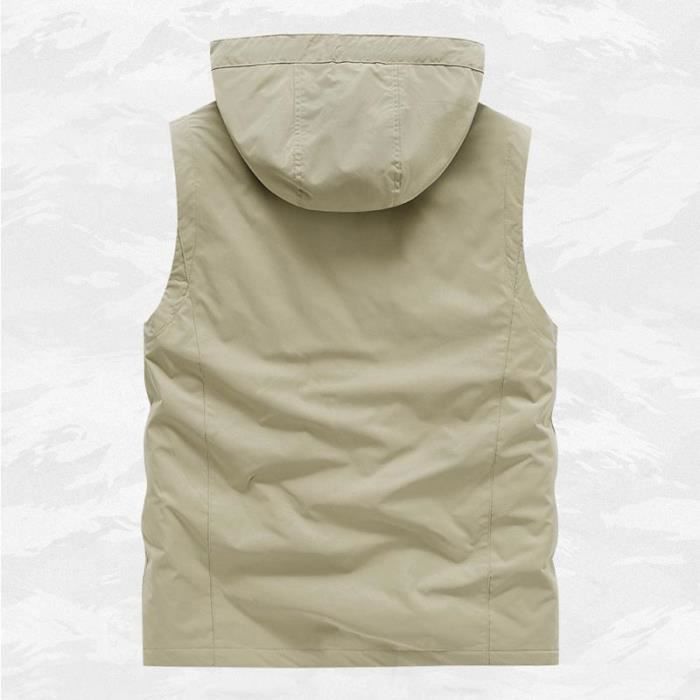 Veste Sans Manches Homme Doudoune Hiver Chaud - Grande Taille Matelassée - Henagehde