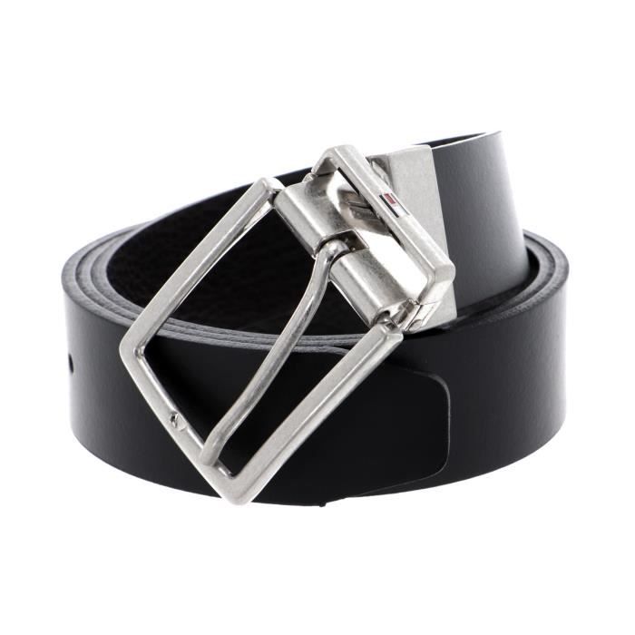 Tommy Hilfiger Hilfiger Loop Belt 3.5 REV W95 Black/Testa di Moro :  : Fashion