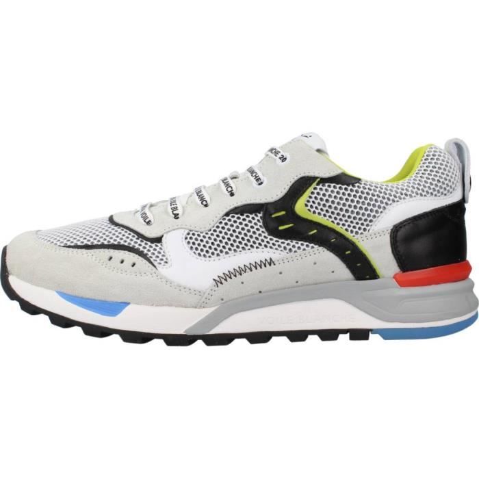 Basket voile blanche homme clearance