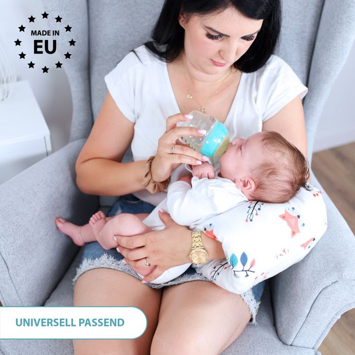 Mini Coussin D'Allaitement Lavable - Oreiller De Soutien Bébé 22x34 Cm, Doux Et Polyvalent