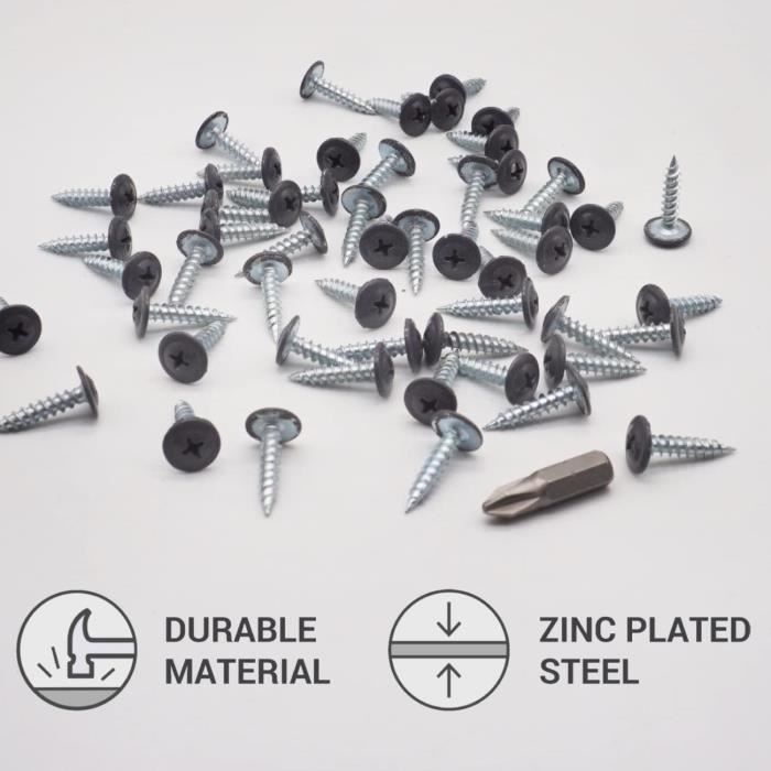 Lot De 10 Vis Autotaraudeuses LOXX 4,2 X 10 Mm + Clé - Fixation Rapide Marine
