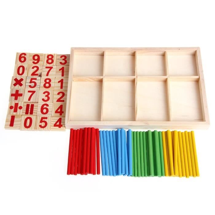 Jeu Montessori 44 Pièces Comptage et Tri Numéros Faune Compter Les Jouets Mathématiques avec