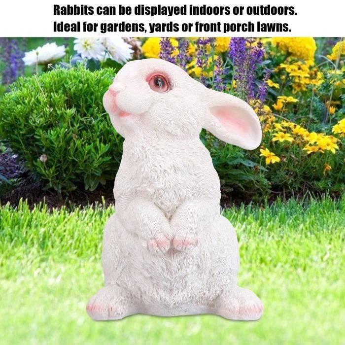 Acheter Figurine Mini lapin lièvre, 1 pièce, décoration de pâques, lapin  mignon, artisanat Miniature en résine