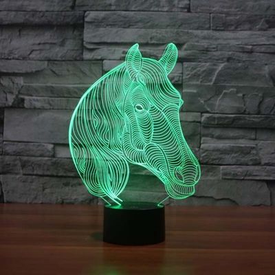Veilleuse Chien 3D LED - Lampe Tactile 7 Couleurs Changeantes, Alimentation USB - Décoration Chambre Enfant, Cadeau Anniversaire Ou Noël - 8