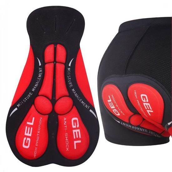 Short De Cyclisme Femme Beroy Taille M - Noir Avec Rose - Rembourré Gel 3D