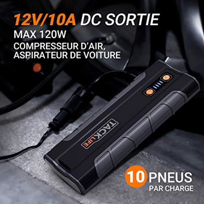TACKLIFE T8 Max Booster Batterie - 1000A 20000mAh Portable Jump Starter,  Démarrage de Voiture (Toute Essence, Jusqu'à 6.5L Diesel), - Cdiscount Auto