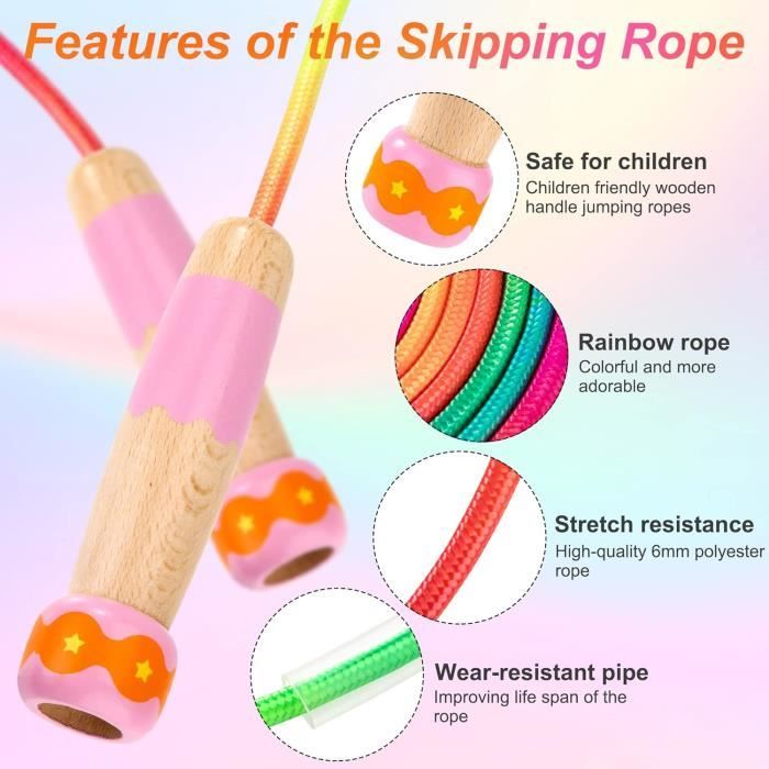 Corde à Sauter Réglable – PVC Fil Acier – Crossfit, Boxe, Fitness – Pour Femmes, Hommes Et Enfants