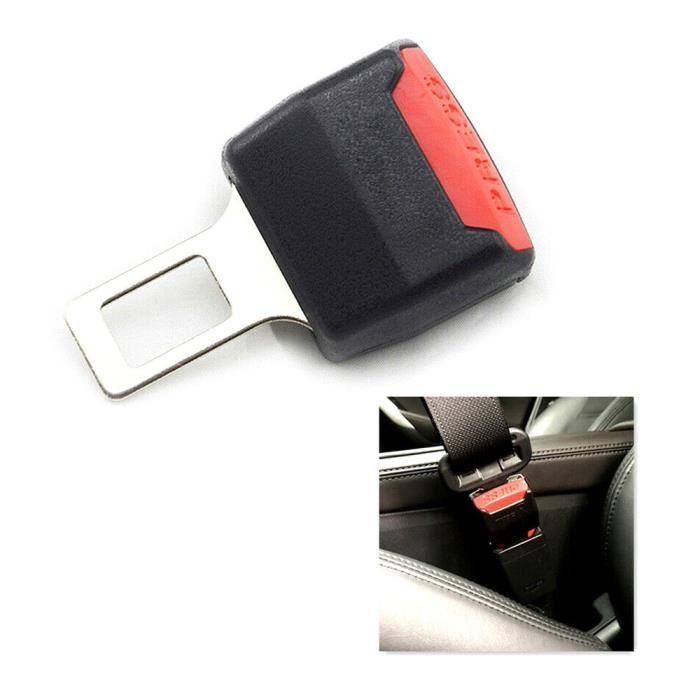 Boucle de ceinture de sécurité 2 pièces avec connecteur de ceinture de  sécurité ouvre-bouteille pour toutes les marques de voitures, clip de  boucle de ceinture de sécurité de voiture noir