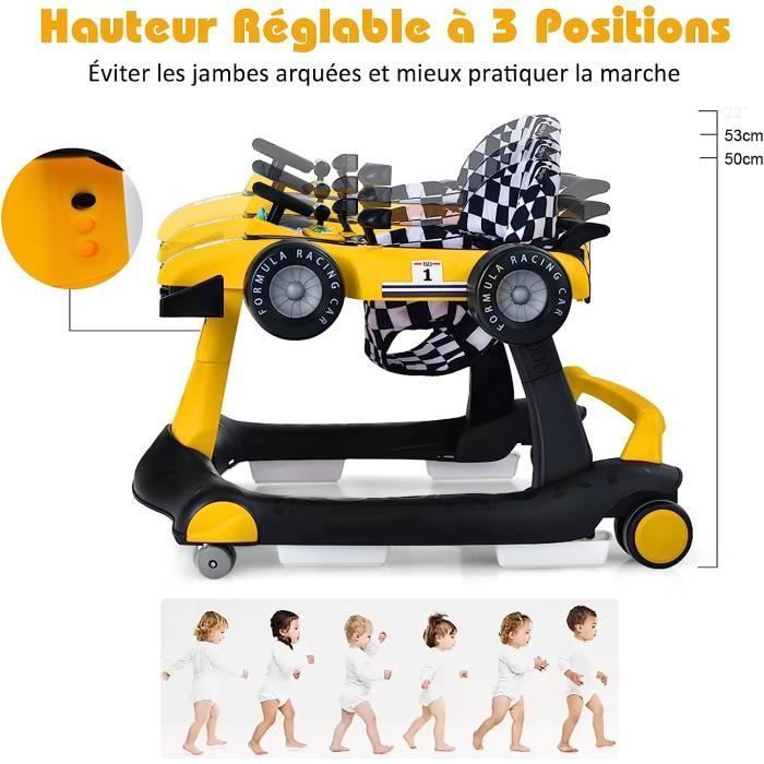 GOPLUS Porteur Enfant Avion – Voiture à Pédales Forme D'Avion, Hélice Décorative, Volant Flexible – De 18 à 72 Mois, Charge 45 Kg – Beige