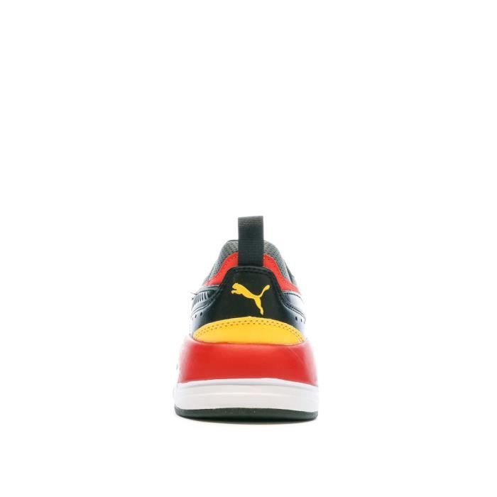 Baskets Blanche Noir Jaune Homme Puma X ray 2 Square Cdiscount
