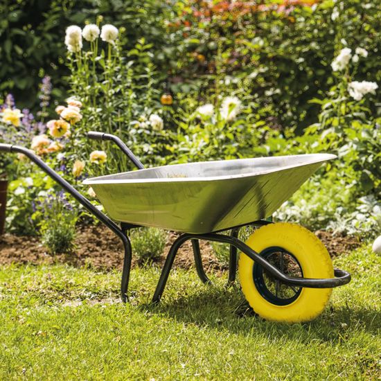 Roue De Brouette Caoutchouc 200kg - Roue De Rechange Sans Axe 4.80/4.00-8 Relaxdays Noir-Rouge