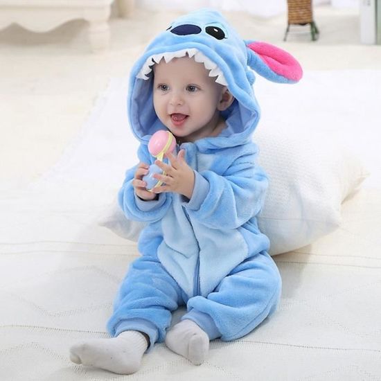 Pyjama Ensemble De Pyjama Dors Bien Enfant Bebe Combinaison Hiver Forme Animal Deguisement Stitch Bleu 0 3mois Cdiscount Maison