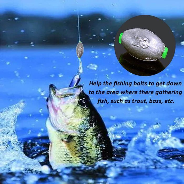 12pcs/lot Weight Size 4g/7g/10g/14g/20g/28g Water Droplets Lead Wei