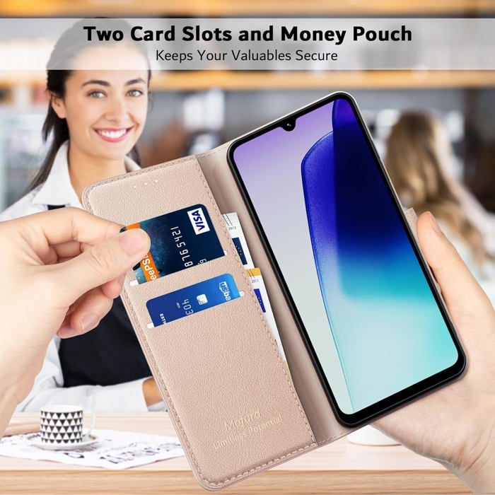 Housse Portefeuille Avec Rabat Pour Xiaomi Redmi 14C / Poco C75 - Protection RFID, Support Intégré, Couleur Bleue - 10