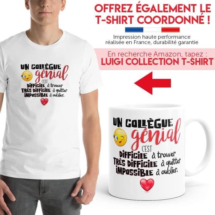 Mug Humoristique Céramique - Message Drôle Pour Collègue Ou Ami - Cadeau Départ Retraite Ou Anniversaire