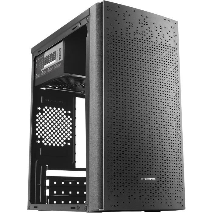Boîtier PC Micro ATX Compact, Refroidissement par Mailles en Façade,  Alimentation 500W, USB 3.0, Noir[117] - Cdiscount Informatique