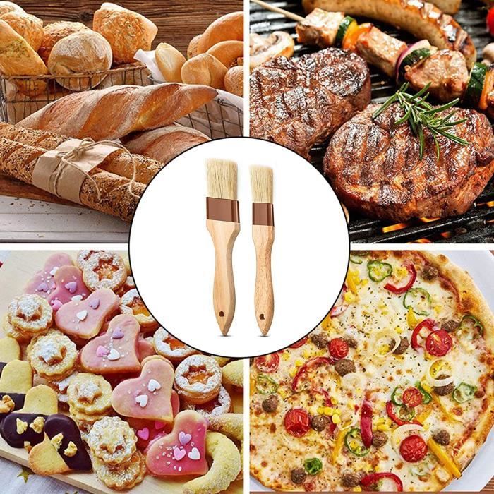 Lot De 4 Pinceaux Alimentaires En Silicone - Résistants à La Chaleur Pour Cuisine