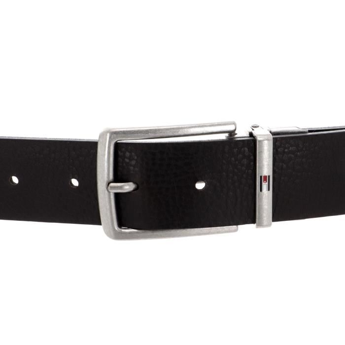 Tommy Hilfiger Hilfiger Loop Belt 3.5 REV W95 Black/Testa di Moro :  : Fashion