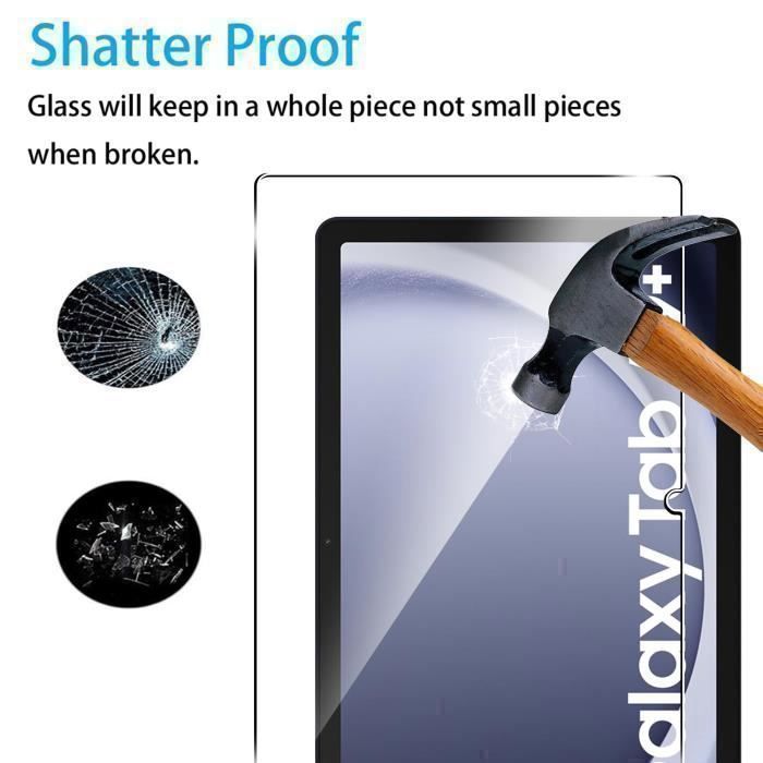 2pcs Verre Trempé Samsung Galaxy Tab A9+ [11 pouces] Tablette Film  Protection de écran 9H - Cdiscount Informatique