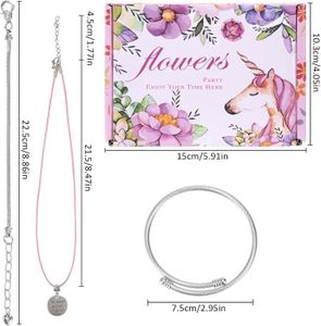 Coffret de bijoux DIY à perles (3 bracelets) : Cadeau d'anniversaire idéal pour filles de 6 à 12 ans