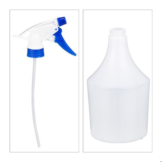 Lot De 3 Vaporisateurs Manuels 1 L Relaxdays - Pour Plantes, Produits D'entretien, Réglable Brume/jet