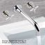 Robinet de cuisine en chaud et froid en robinet de cuisine eau chaude et froide du bassin lavabo suspendu mural robinet double robinet en c/éramique bobine Convient pour la cuisine de salle de bain