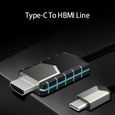 Adaptateur de câble 4K USB Type C vers HDMI HDTV AV TV pour Samsung Galaxy Note10 - 10 + - hanshiko 825-0