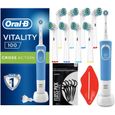 Ensemble de brosse à dents électrique Oral-B vitality 100 bleu-0