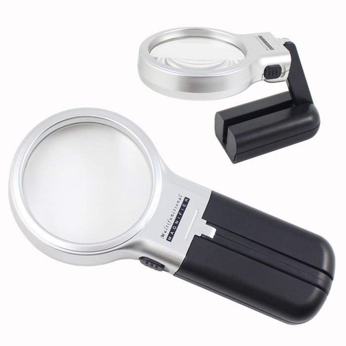Loupe Éclairante Avec 3 LED Lumière Lampe Loupe Lecture 3X Grossissement 45X