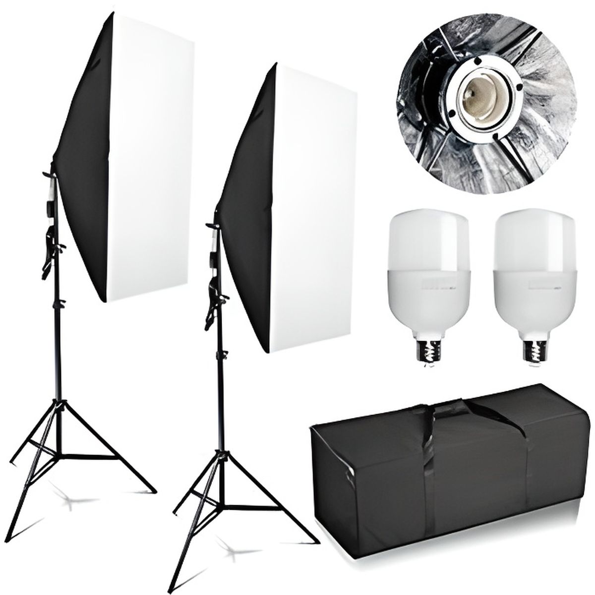Abeststudio 2x 25 W Kit d'éclairage pour éclairage continu Studio de