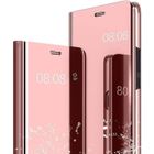 CHICHENG Coque Huawei P40 Lite Miroir Clair Etui à Rabat Huawei P40 Lite Ultra-Fine Housse Clear View Antichoc Flip Cover 360 Degrés ProtG