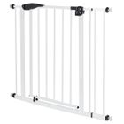 ECD Germany Barrière de Sécurité pour Enfants, Chiens, Largeur 85-95 cm, sans Perçage, Blanc, Pivotant des Deux Côtés