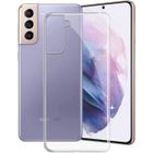 RASENA Coque et Film Verre Trempé - Samsung - Galaxy S21 - Souple - Transparent - Dessin Animé