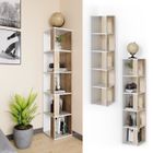 Vicco Étagère d'angle Lio, Blanc/Sonoma, 33.3 x 162.2 cm