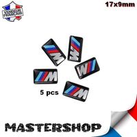 5 Autocollants BMW Adhésif Stickers Jantes Volant Logo Emblèmes 3D BMW M Moto - Mastershop