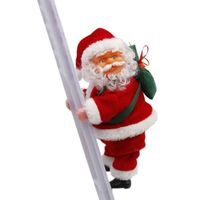 Père Noël d'escalade échelle électrique Père Noël Ornement d'arbre de Noël Suspendu pour la Maison Party Decoration