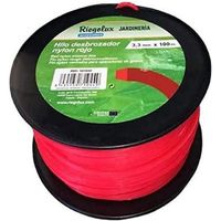 Fil Débroussailleuse Nylon Carré Rouge 3 mm x 100 m - Marque - Modèle - Résistance - Durabilité
