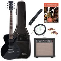 Rocktile LP-100 BL Guitare Électrique noir Star…