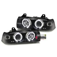 PHARES TUNING ANGEL EYES NOIRS BMW SERIE 3 E36 COUPE / CABRIOLET (03300)