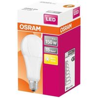 OSRAM Ampoule LED Standard dépolie avec radiateur 20W=150 E27 chaud