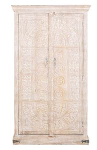 ARMOIRE DE CHAMBRE Armoire, placard en bois avec 2 portes coloris bla