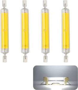 AMPOULE - LED 4 ampoules LED R7s, ampoules LED COB haute luminos
