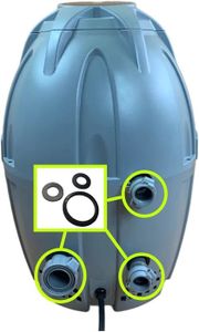 SPA COMPLET - KIT SPA Headseal. Pièces de rechange com Premium Spa : compatibles avec Bestway Lay Z Spa SaluSpa AirJet – Pompes de chauffage,.[G751]