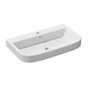 LAVABO - VASQUE Mai & Mai Lave main évier vasque 80x48x15 cm en céramique blanc rectangulaire lavabo sans trop-plein à poser BR5021