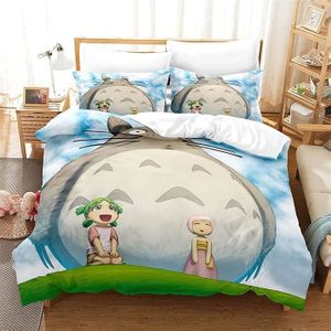 HOUSSE DE COUETTE ET TAIES Mon voisin Totoro Parure de lit avec housse de cou