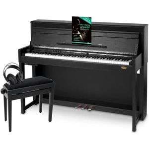 PACK PIANO - CLAVIER Classic Cantabile UP-1 SM piano numérique noir mat SET Deluxe