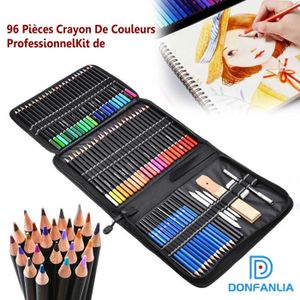 CRAYON DE COULEUR 96PCS Professionnel Crayons Dessin,Crayons de coul